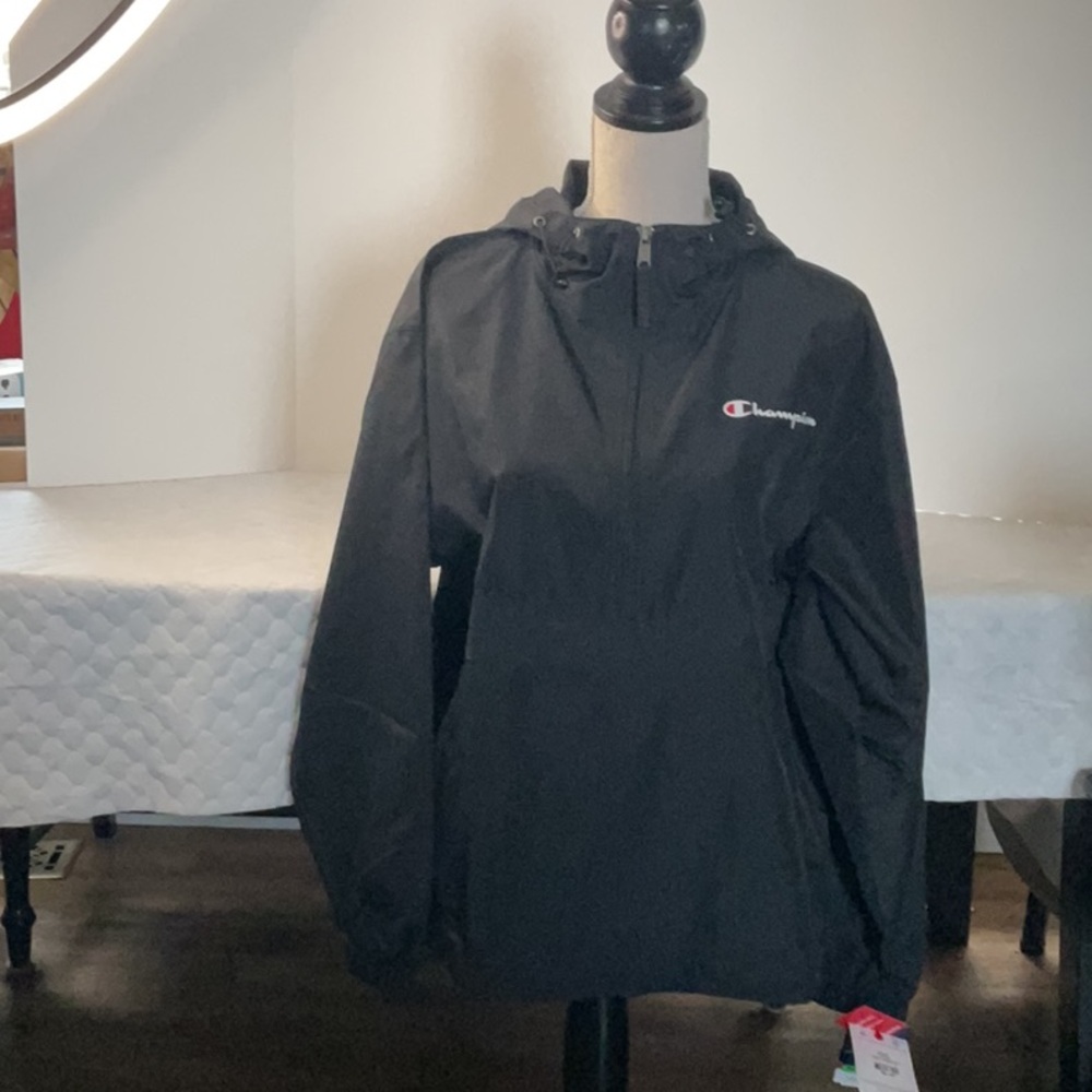 Champion Women's lightweight packable Black Jacket
